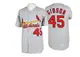 Authentic Men's Bob Gibson Grey St. Louis Cardinals 1967 Throwback Jersey