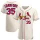 Authentic Men's Brandon Crawford Cream St. Louis Cardinals Alternate Jersey