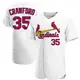 Authentic Men's Brandon Crawford White St. Louis Cardinals Home Jersey