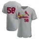 Authentic Men's Chris Roycroft Gray St. Louis Cardinals Road Jersey