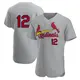 Authentic Men's Erick Fedde Gray St. Louis Cardinals Road Jersey