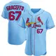 Authentic Men's Gordon Graceffo Light Blue St. Louis Cardinals Alternate Jersey