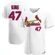 Authentic Men's John King White St. Louis Cardinals Home Jersey