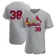 Authentic Men's Kodi Whitley Gray St. Louis Cardinals Road Jersey