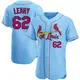 Authentic Men's Kyle Leahy Light Blue St. Louis Cardinals Alternate Jersey