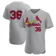 Authentic Men's Michael McGreevy Gray St. Louis Cardinals Road Jersey