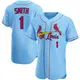 Authentic Men's Ozzie Smith Light Blue St. Louis Cardinals Alternate Jersey