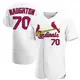 Authentic Men's Packy Naughton White St. Louis Cardinals Home Jersey