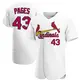 Authentic Men's Pedro Pages White St. Louis Cardinals Home Jersey