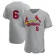 Authentic Men's Stan Musial Gray St. Louis Cardinals Road Jersey