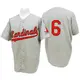 Authentic Men's Stan Musial Grey St. Louis Cardinals 1956 Throwback Jersey