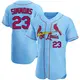 Authentic Men's Ted Simmons Light Blue St. Louis Cardinals Alternate Jersey