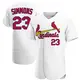 Authentic Men's Ted Simmons White St. Louis Cardinals Home Jersey