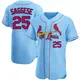 Authentic Men's Thomas Saggese Light Blue St. Louis Cardinals Alternate Jersey