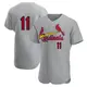 Authentic Men's Victor Scott II Gray St. Louis Cardinals Road Jersey