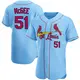 Authentic Men's Willie McGee Light Blue St. Louis Cardinals Alternate Jersey