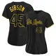 Authentic Women's Bob Gibson Black St. Louis Cardinals Snake Skin City Jersey