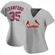 Authentic Women's Brandon Crawford Gray St. Louis Cardinals Road Jersey