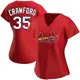 Authentic Women's Brandon Crawford Red St. Louis Cardinals Alternate Jersey