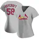 Authentic Women's Chris Roycroft Gray St. Louis Cardinals Road Jersey