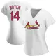 Authentic Women's Ken Boyer White St. Louis Cardinals Home Jersey