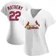 Authentic Women's Mike Matheny White St. Louis Cardinals Home Jersey