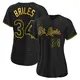 Authentic Women's Nelson Briles Black St. Louis Cardinals Snake Skin City Jersey