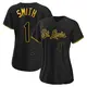 Authentic Women's Ozzie Smith Black St. Louis Cardinals Snake Skin City Jersey