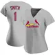 Authentic Women's Ozzie Smith Gray St. Louis Cardinals Road Jersey