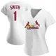 Authentic Women's Ozzie Smith White St. Louis Cardinals Home Jersey