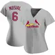 Authentic Women's Stan Musial Gray St. Louis Cardinals Road Jersey