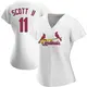 Authentic Women's Victor Scott II White St. Louis Cardinals Home Jersey