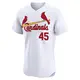 Elite Men's Bob Gibson White St. Louis Cardinals Home Jersey