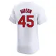 Elite Men's Bob Gibson White St. Louis Cardinals Home Jersey