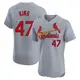 Elite Men's John King Gray St. Louis Cardinals Road Jersey