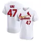 Elite Men's John King White St. Louis Cardinals Home Jersey