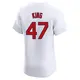 Elite Men's John King White St. Louis Cardinals Home Jersey