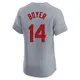 Elite Men's Ken Boyer Gray St. Louis Cardinals Road Jersey