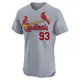 Elite Men's Keynan Middleton Gray St. Louis Cardinals Road Jersey