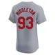 Elite Men's Keynan Middleton Gray St. Louis Cardinals Road Jersey