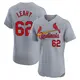 Elite Men's Kyle Leahy Gray St. Louis Cardinals Road Jersey