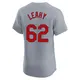 Elite Men's Kyle Leahy Gray St. Louis Cardinals Road Jersey