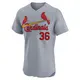 Elite Men's Michael McGreevy Gray St. Louis Cardinals Road Jersey