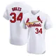 Elite Men's Nelson Briles White St. Louis Cardinals Home Jersey