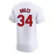 Elite Men's Nelson Briles White St. Louis Cardinals Home Jersey