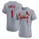 Elite Men's Ozzie Smith Gray St. Louis Cardinals Road Jersey