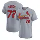 Elite Men's Tink Hence Gray St. Louis Cardinals Road Jersey