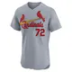 Elite Men's Tink Hence Gray St. Louis Cardinals Road Jersey