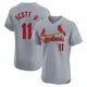 Elite Men's Victor Scott II Gray St. Louis Cardinals Road Jersey