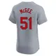 Elite Men's Willie McGee Gray St. Louis Cardinals Road Jersey